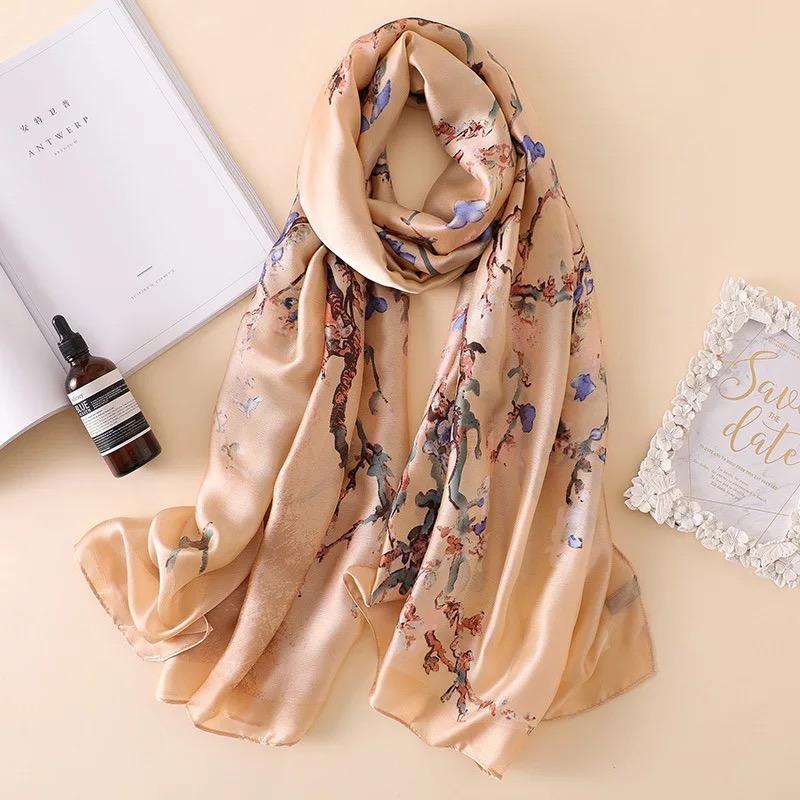180*90cm muffler new Luxury Brand Scarf Women Shawls Wraps Spring Hijab Bufanda Foulard Female Bandana Beach Stoles Silk