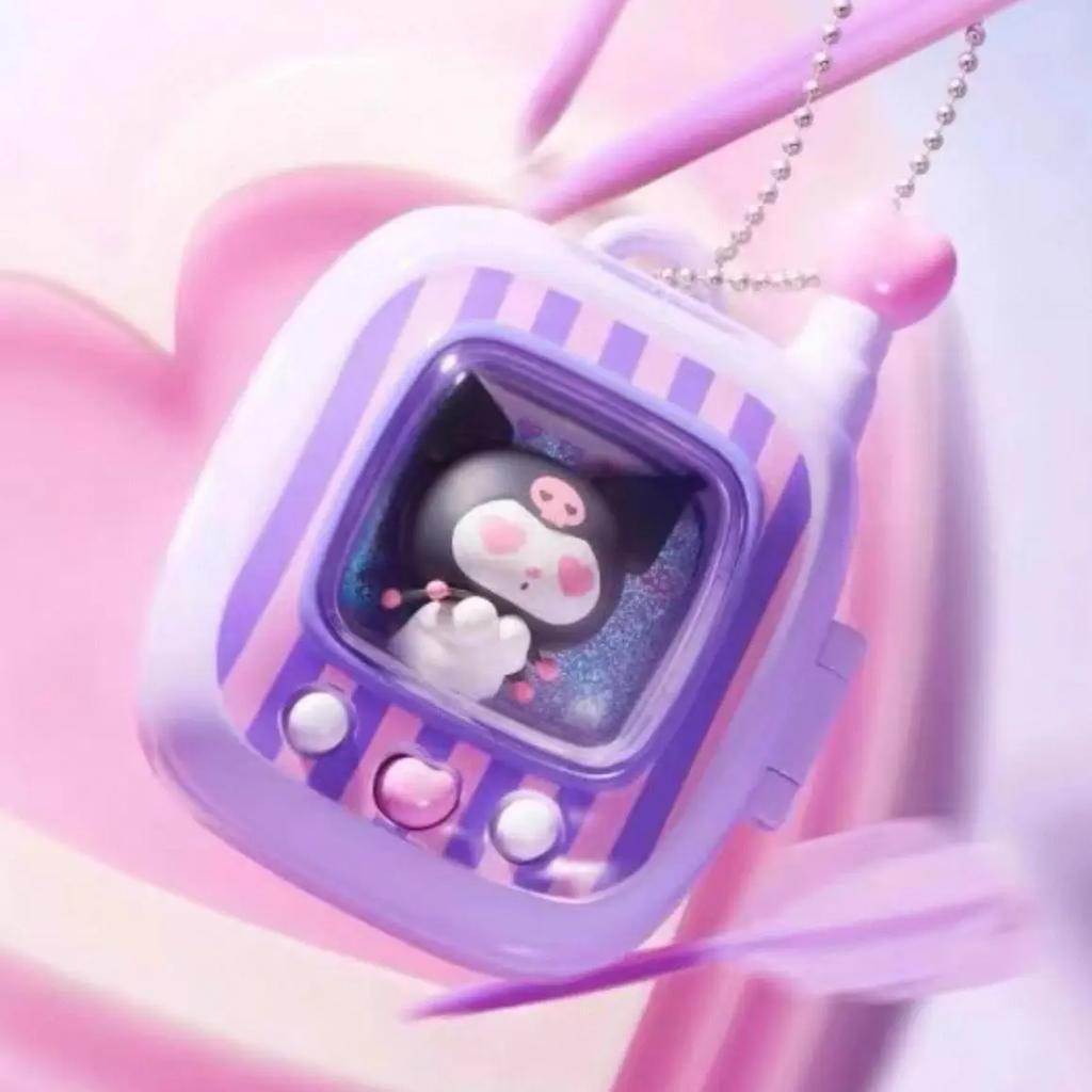 San  Rio Characters Pocket Elf Series Pendant Kuromi Cartoon Anime Figure Mystery Box Cute Girls Birthday Gift