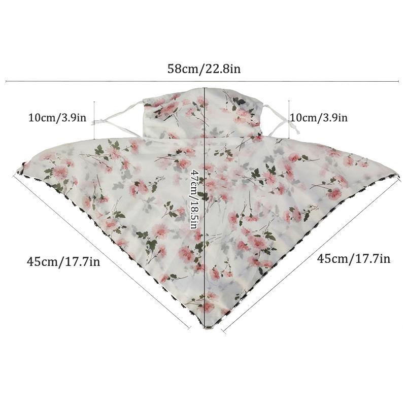 1 ks Dámská maska šátek Maska na ochranu proti slunci Venkovní jízda Prachotěsná Cyklistika Běh Závěsy na uši Hedvábný šátek Kapesník