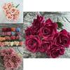 Artificial Bouquet Roses For Wedding Decor Photography Props And Home Styling