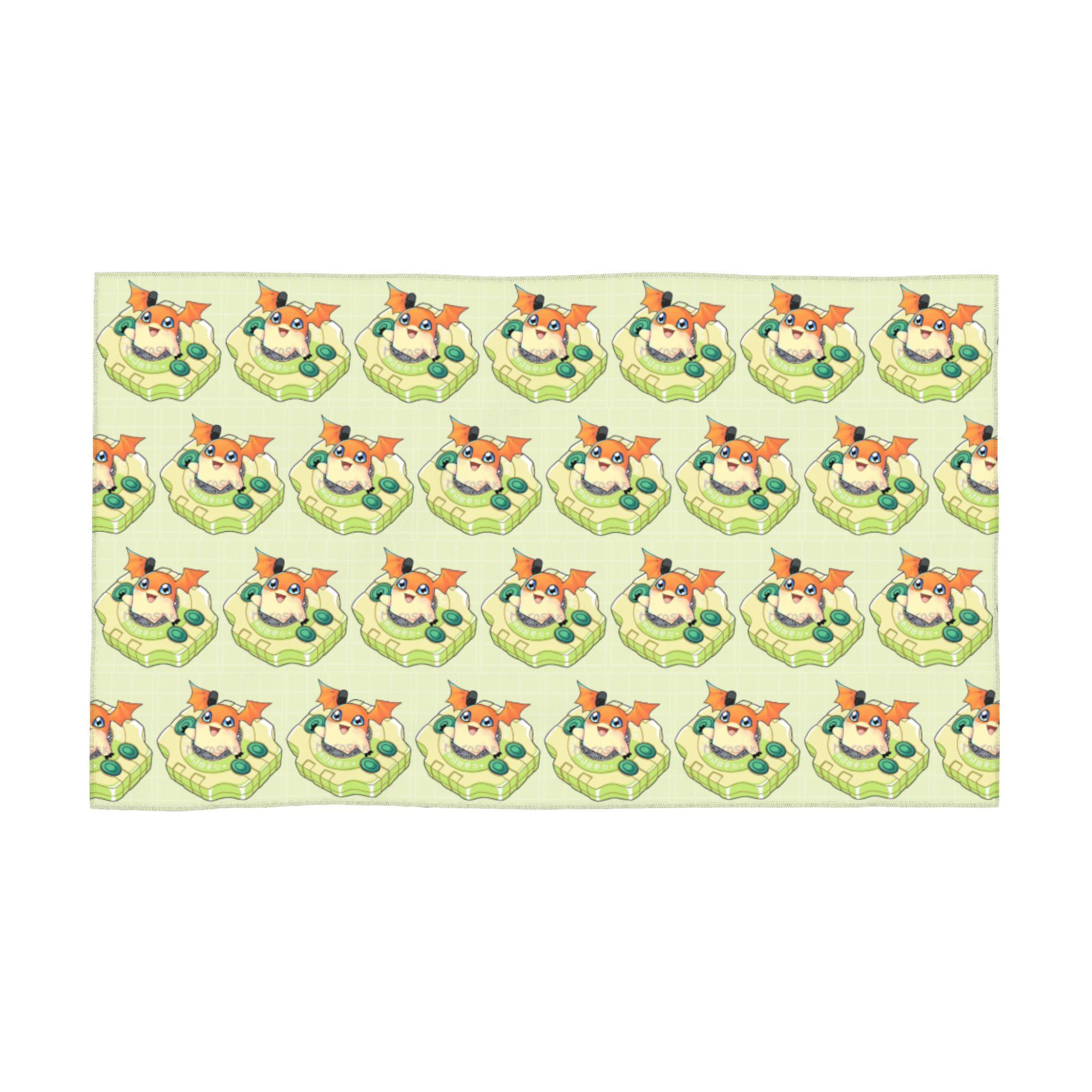 Patamon digivice Digimon Soft Face Towel Quick Dry Pool Bath Cotton Towels Breathable W30*H60(CM)