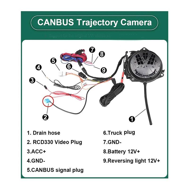 Car Flipping  Reversing Camera For VW Golf 6/7/8 Polo CC Beetle Magotan B6 B7 B8 EOS T-Roc Passat Without