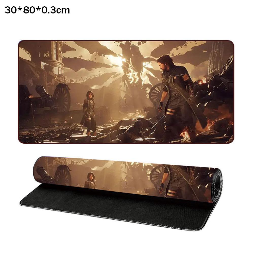 Tappetino Mouse per Tastiera Gamer Hot Game Clair Obscur Expedition 33 30*80/30*60cm Tappetino Mouse per Gamer Grande Tappetino per Scrivania PC Accessori Gaming