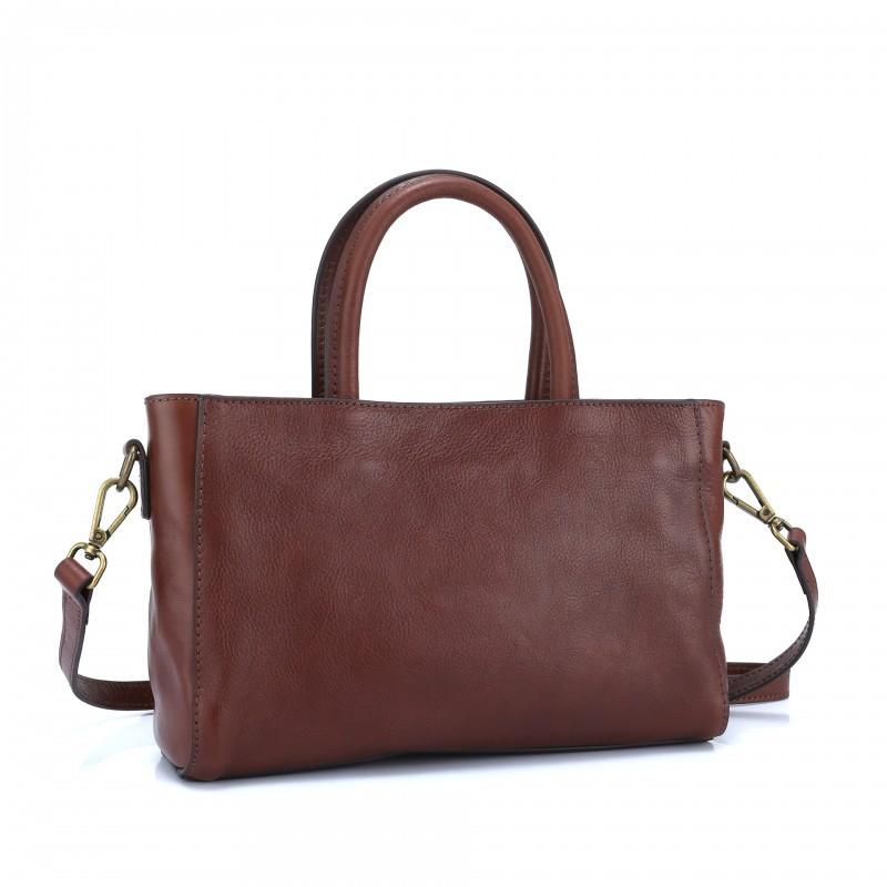 Vegetable Tanned Leather Women's Bag New Simple All-matching Genuine Handbag Commuting Tote Single Shoulder Diagonal