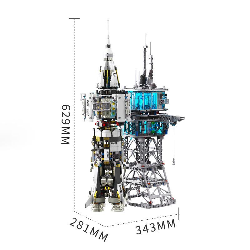 Kua Tuo Mu T4014 Rocket Launch Station Building Blocks Model