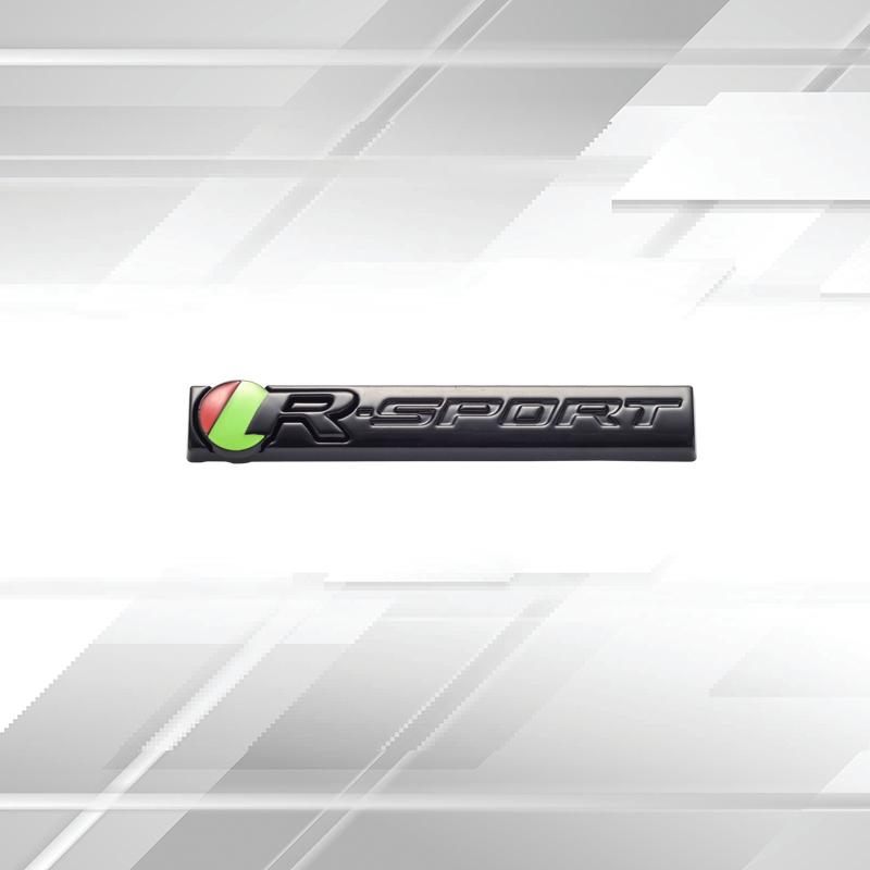 Car Badges R SPORT Trunk Emblem Metal Stickers Body Decals Decor For XE XF R XJ F PACE R Sport F-TYPE F-PACE I-PACE V6