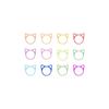 Enamel Cartoon Cat Crochet Hook & Knitting Needle Marker Set