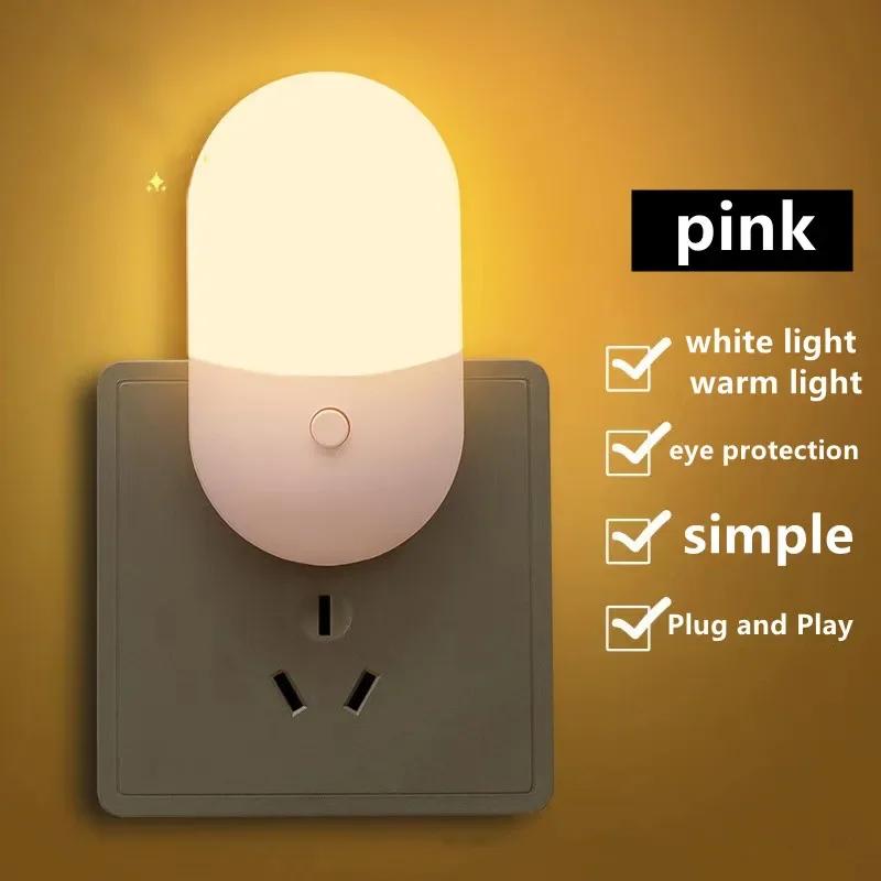 EU/US-Stecker LED-Nachtlicht Sensorbeleuchtung Mini-Nachtlicht Lampe Für Kinderzimmer Schlafzimmerleuchten Weihnachtsstecker Nachtlampe
