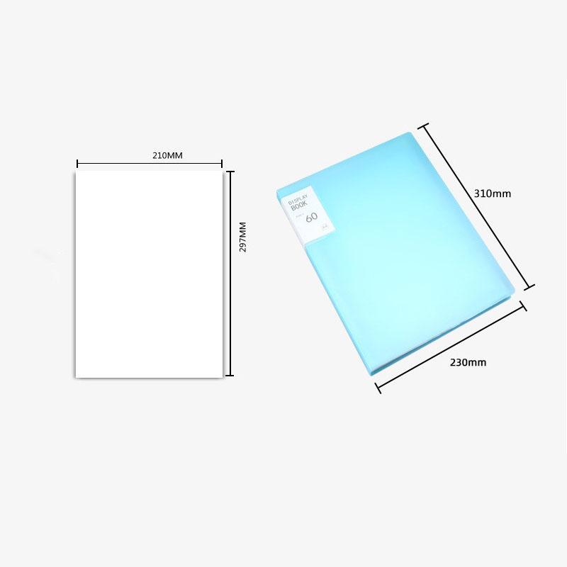 A4 Großes Fassungsvermögen Transparente Mappe Papieraufbewahrung Mehrschichtige Dateiverwaltung Klarsichthülle Schreibwaren