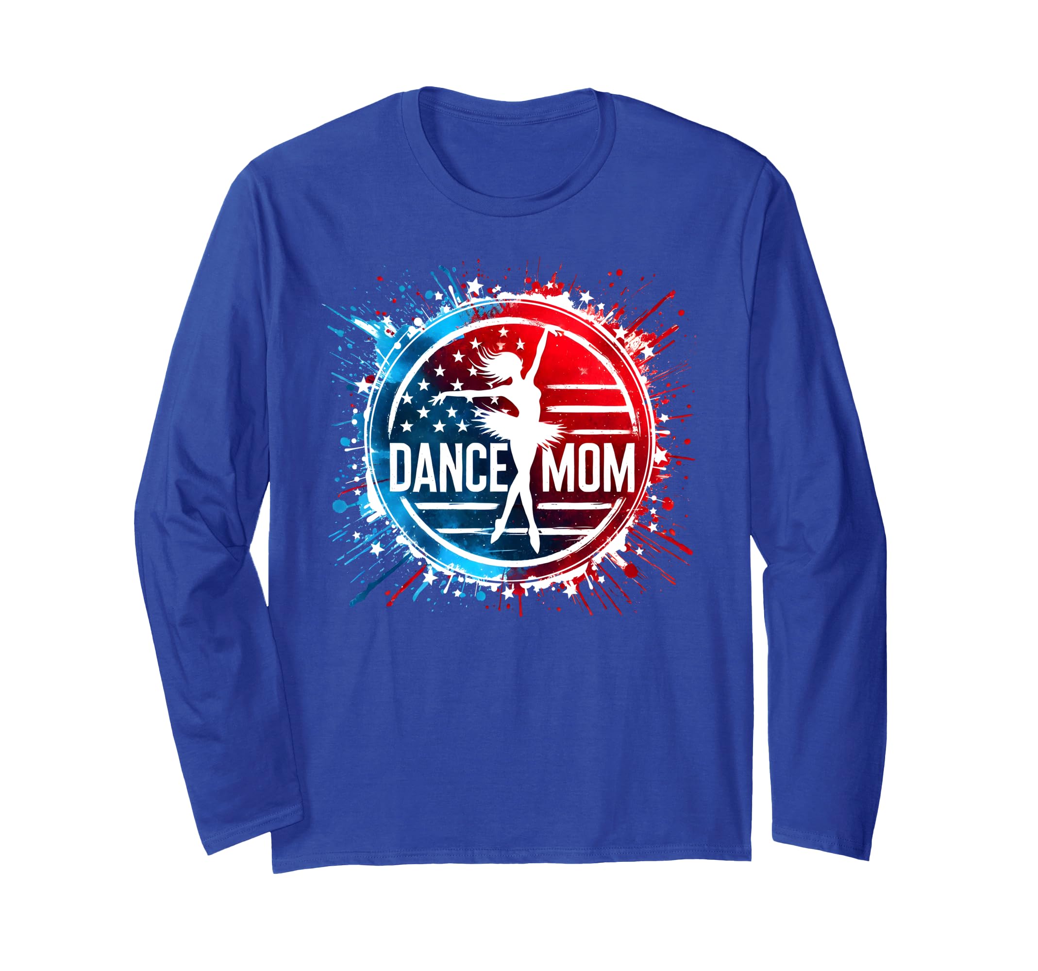 

Футболка Dance Mom для современных танцев, джазовых танцев, женская футболка с длинным рукавом для танцев Mom синий