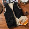 Men's Middle-aged and Elderly Vest Winter Plus Velvet Waistcoat Vest V-neck Vest Men
