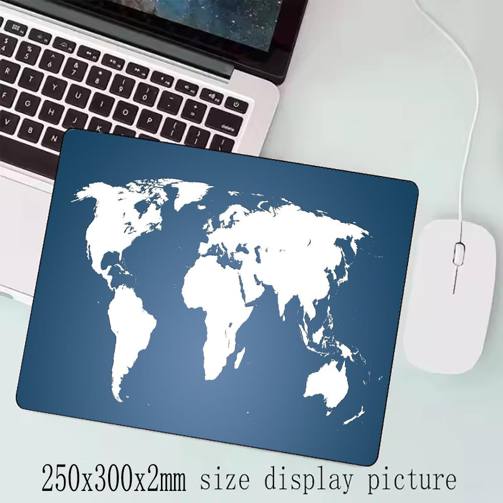 Earth Map Mouse Pad Large Computer Office Game Table Mats XXL Rubber Anti-slip Gaming Keyboard Mousepads Long Desk Pads
