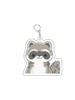 Cute Cartoon Raccoon Acrylic Keychain Pendant For Car Keys Couple Bags Student Friend Backpacks Holiday Creative Gift