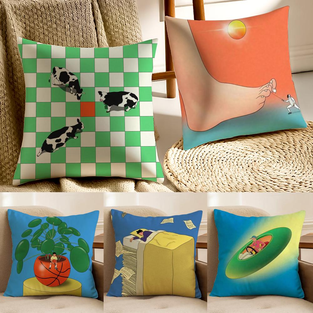 Daydream CChoi HHaeryungS Cushion Cover Pillowcase Antidustmite living Room Sofa Decor Cushion Room