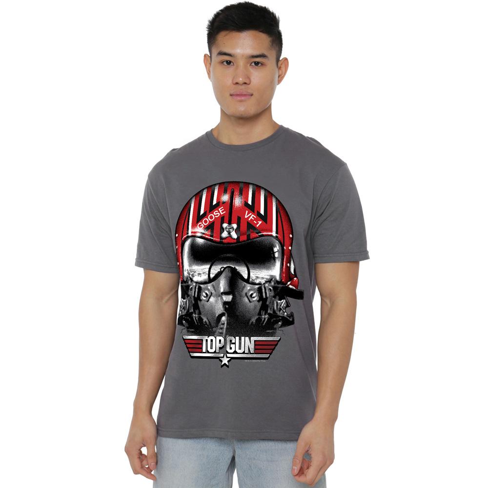 Top Gun Mens Goose Helmet T-Shirt