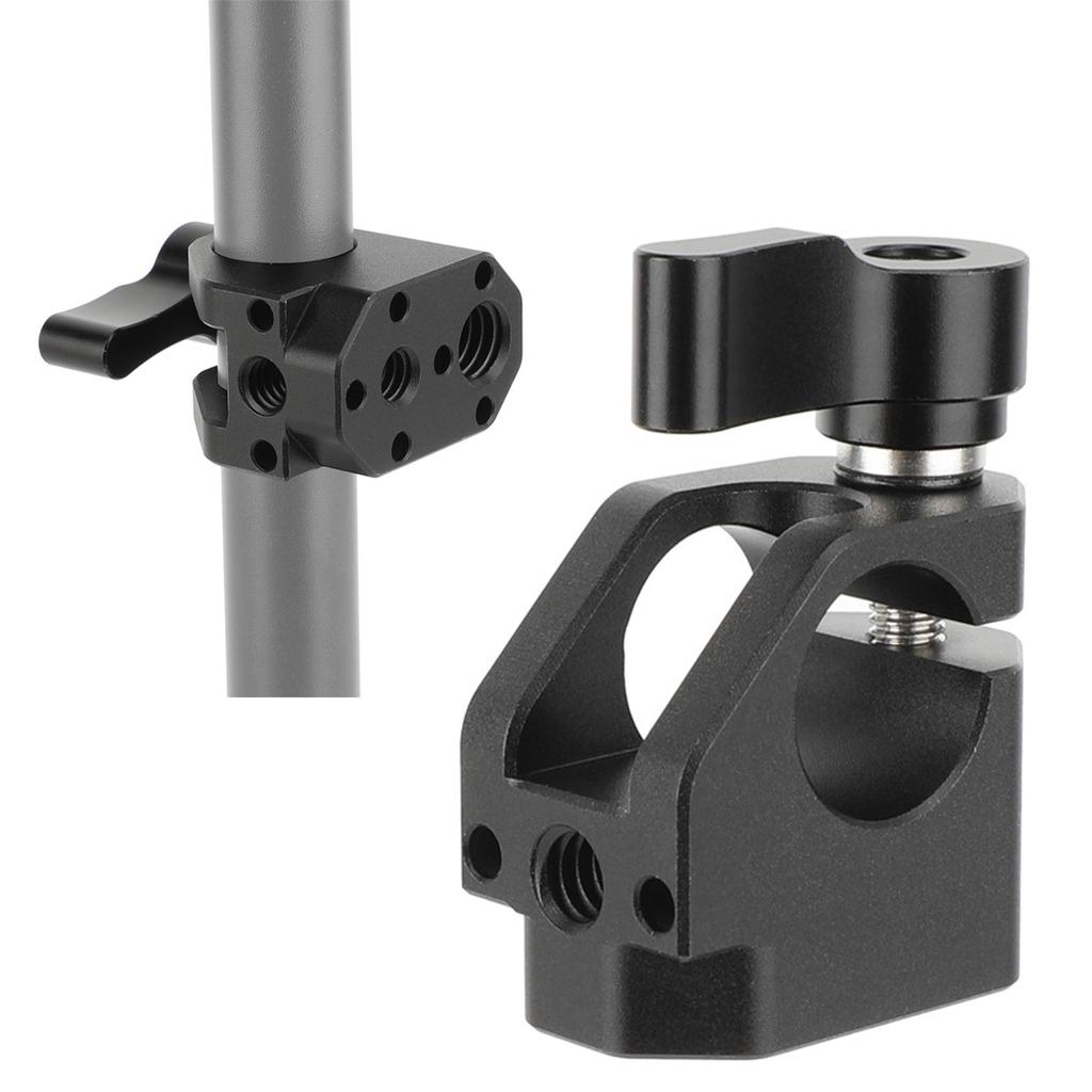 Aluminum 15mm Single Rod Clamp Camera Rod Mount With 1/4inch-20 Thread Screw Home Improvement Installation Accessories