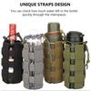 Outdoors Water Bottle Pouch Tactical Gear Kettle Adjustable Kettle Bag Climbing Hiking Camping Hunting Cycling Water Bags