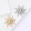 Ramadan Glossy Sun Brooches for Women Unisex Moon Pins Banquet Party Backpack Gifts Jewelry Accessories