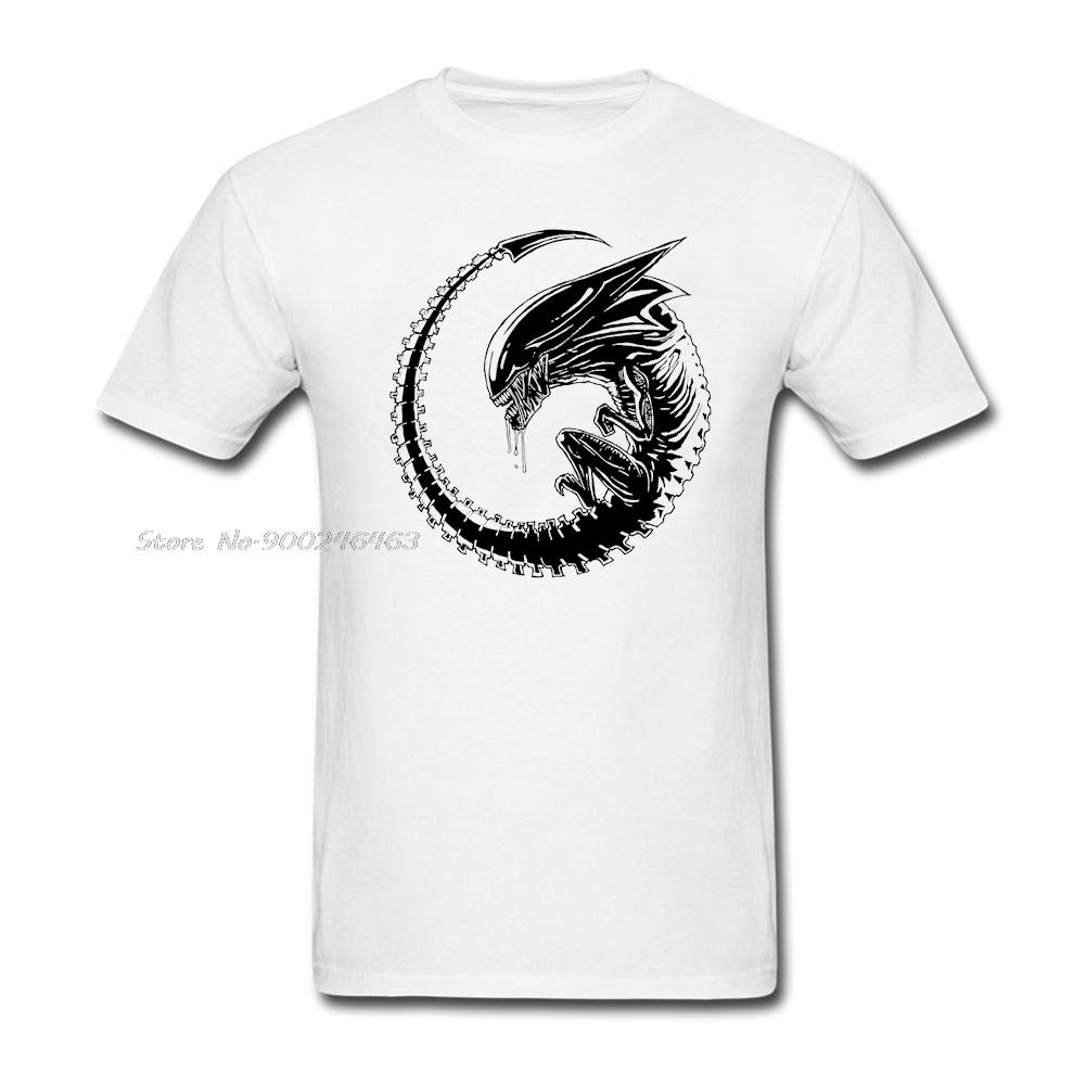 Alien Covenant Fetus ALIEN VS predator Printed T Shirt Unisex Crewneck Short Sleeve Tee Shirt Comfortable Neck TShirt Cotton S