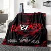 1pc Dragon guitarThemed Blanket Soft Flannel All Season Cozy Throw with Bold Graphic Print, Travel, or Holiday Gift for Family & Friends