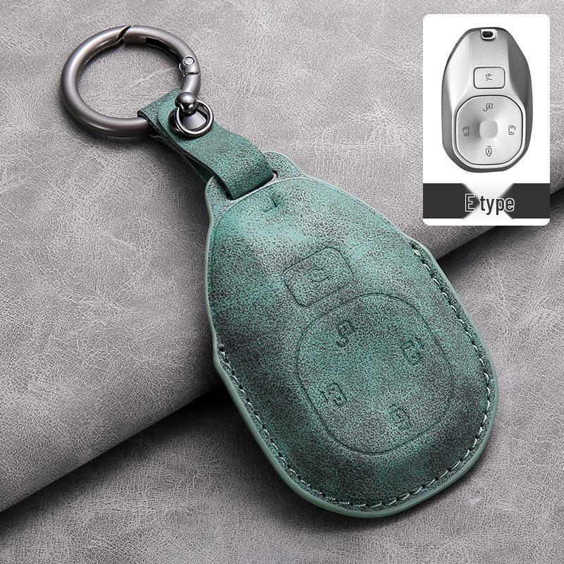 Translucent Black Lambskin Key Cover for Trumpchi e8, GA6 2024 Model