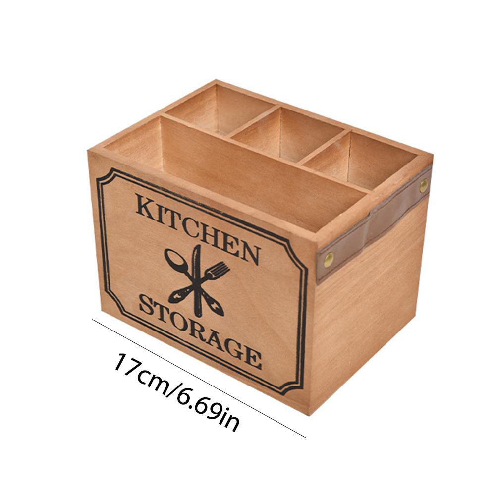 Bestickkorg med 4 fack Bordsservislåda Brett Användningsområde Bestickhållare Mångsidig för Köket för Vardagsrummet