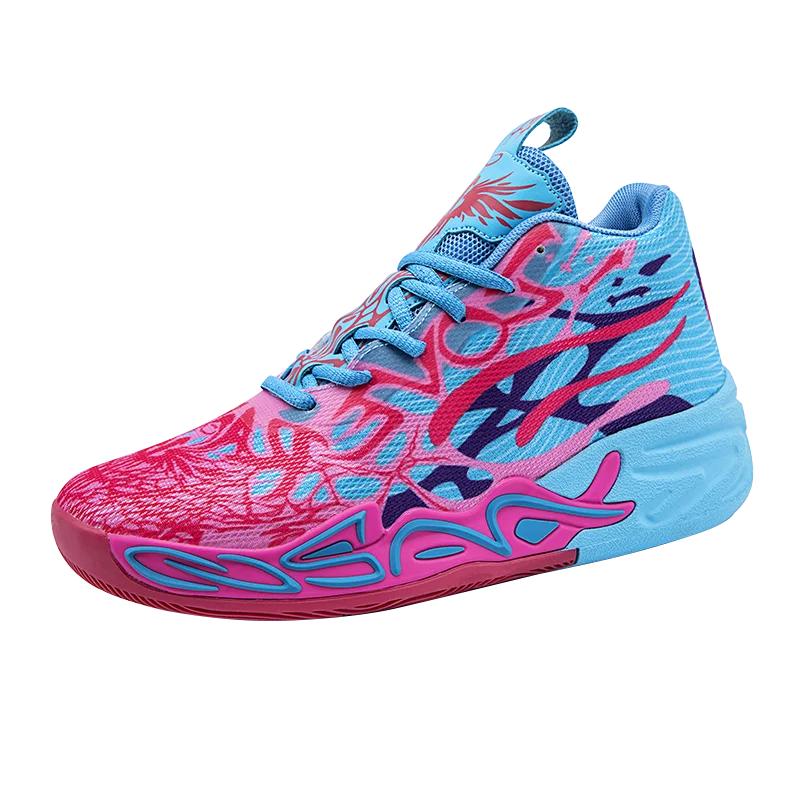 Basketball Shoes Mens Lightweight Comfortable Summer Fitness Training Shock-absorbing High-top Casual Walking Shoes for Men