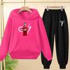 A Loose and Casual Sportswear Set of Hooded Sweatshirts and Trousers for Children, Suitable for Boys and Girls Aged 3 To 13