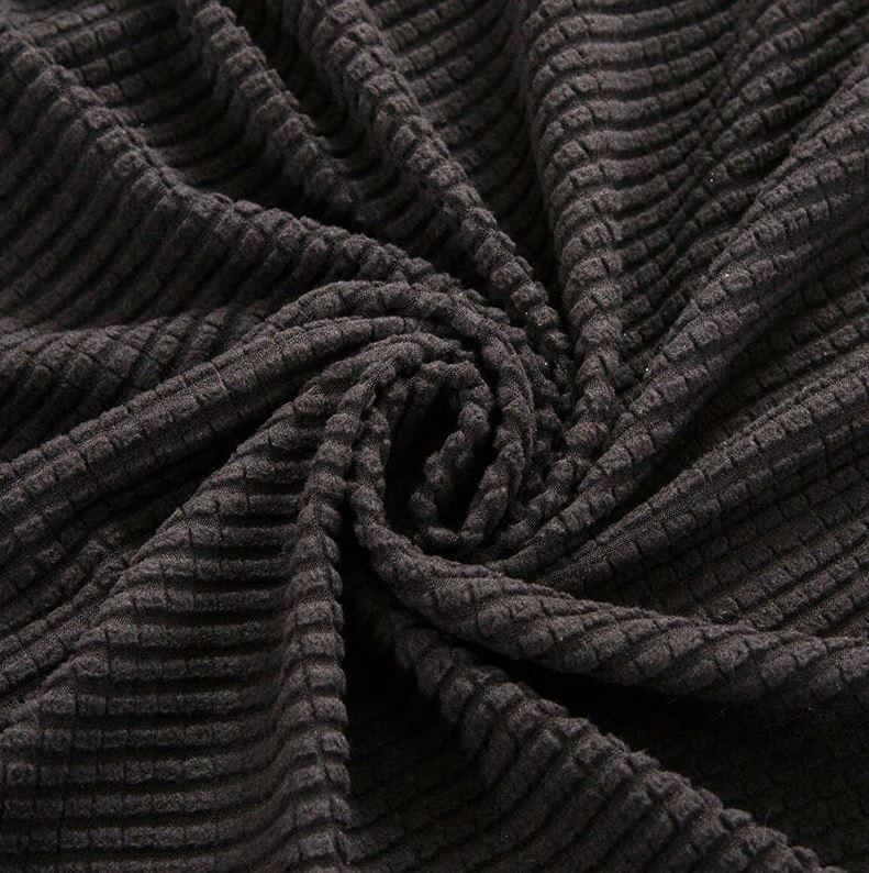 Cover For Sofa, Sofa Bed, 3-Seater Sofa, Black Jacquard