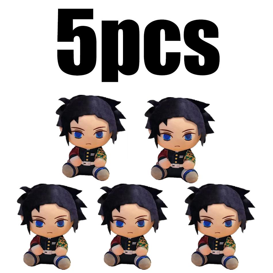 20CM Q verze Demon Slayer Plyšák Kawaii Roztomilý Cool Anime Hračka Panenka Loutka Plyšový Polštář Dekorace Místnosti Dětský Fanoušek Narozeninové Dárky