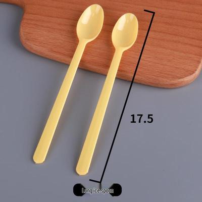 Handun Individually Wrapped Disposable Plastic Spoons