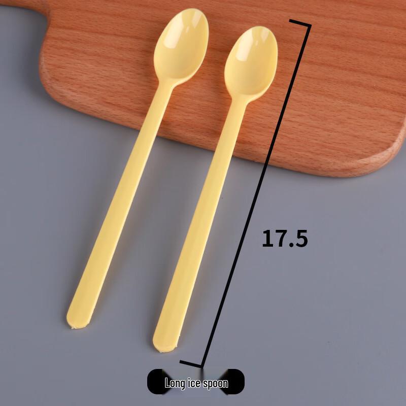 Handun Individually Wrapped Disposable Plastic Spoons