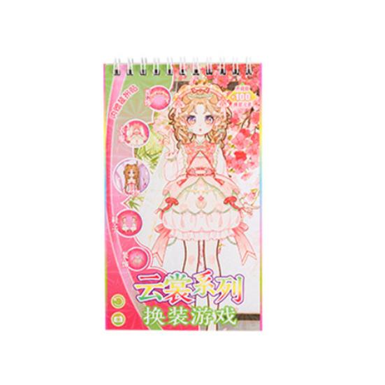 Fashion Doll Dress-Up Sticker Book for Girls DIY Paper Craft with Reusable Stickers Creative Activity Toy for Kids Cute Handmade