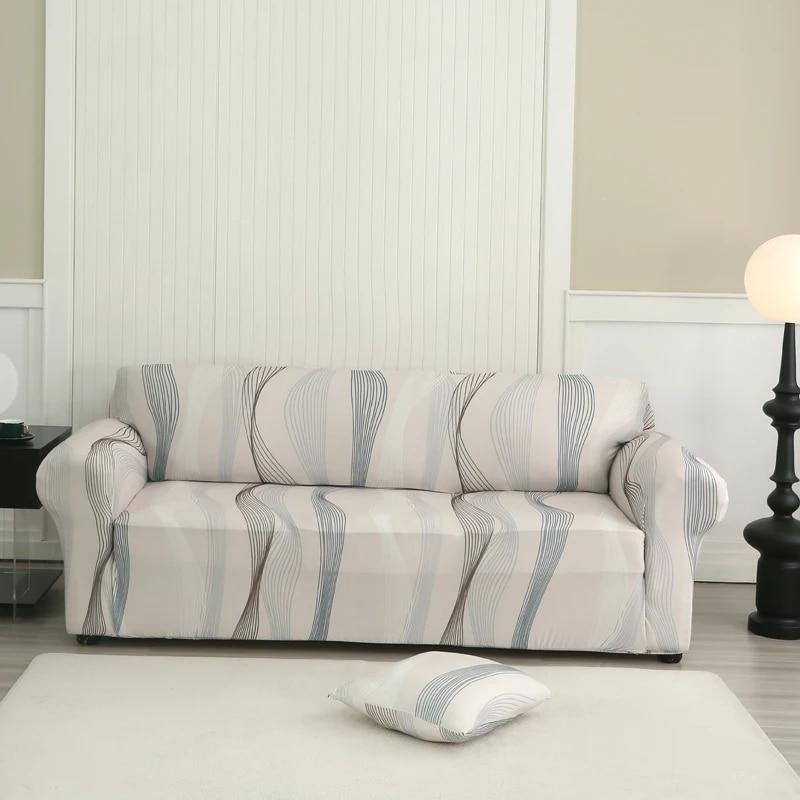 Geometric Sofa Slipcovers Elastic Sofa Cover for Living Room Sectional Corner L-shape Chair Protector Couch Cover 1/2/3/4 Seater