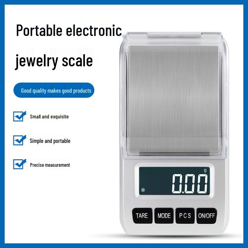 Precision 0.01g Digital Scale for Tea and Jewelry, Compact Household Electronic Measuring Scale