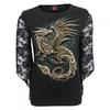 Spiral Direct Womens/Ladies Celtic Dragon Long-Sleeved Top
