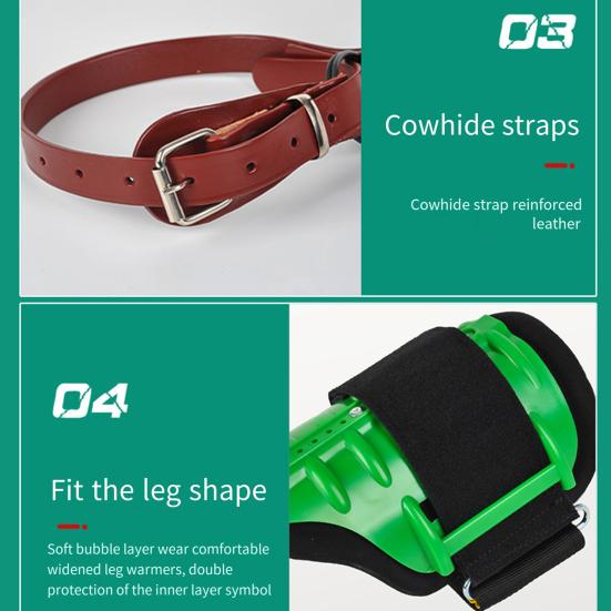 Tree Climbing Tool Set Steel Tree Climbing Spikes Adjustable Climbing Harness with Reinforced Leg Straps Arborist Equipment for Logging Fruit