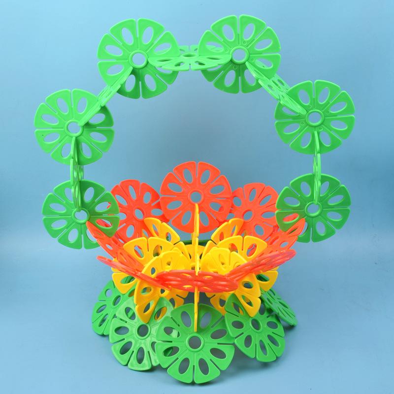 Thick Snowflake Interlocking Building Blocks for Kids Aged 3-6 - Educational Toys for Kindergarten
