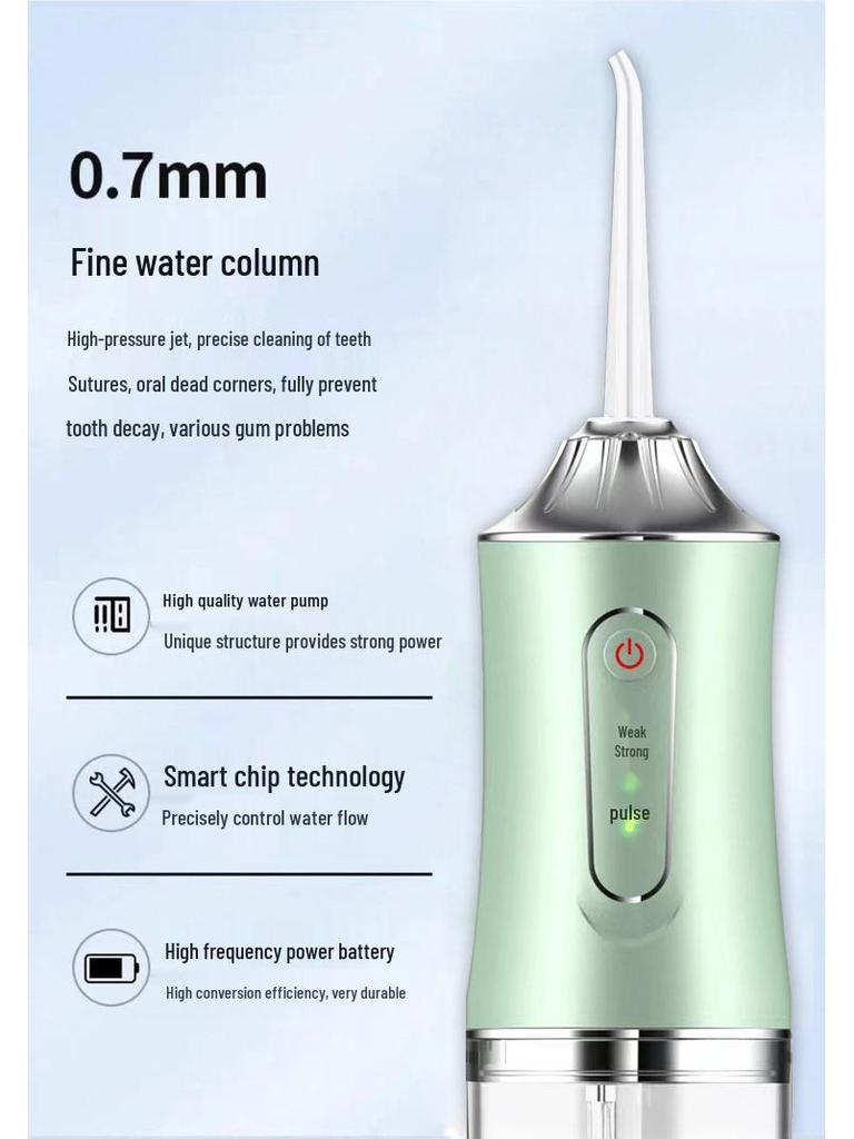 Portable Electric Oral Irrigator for Home Use, Ideal for Children with Orthodontics