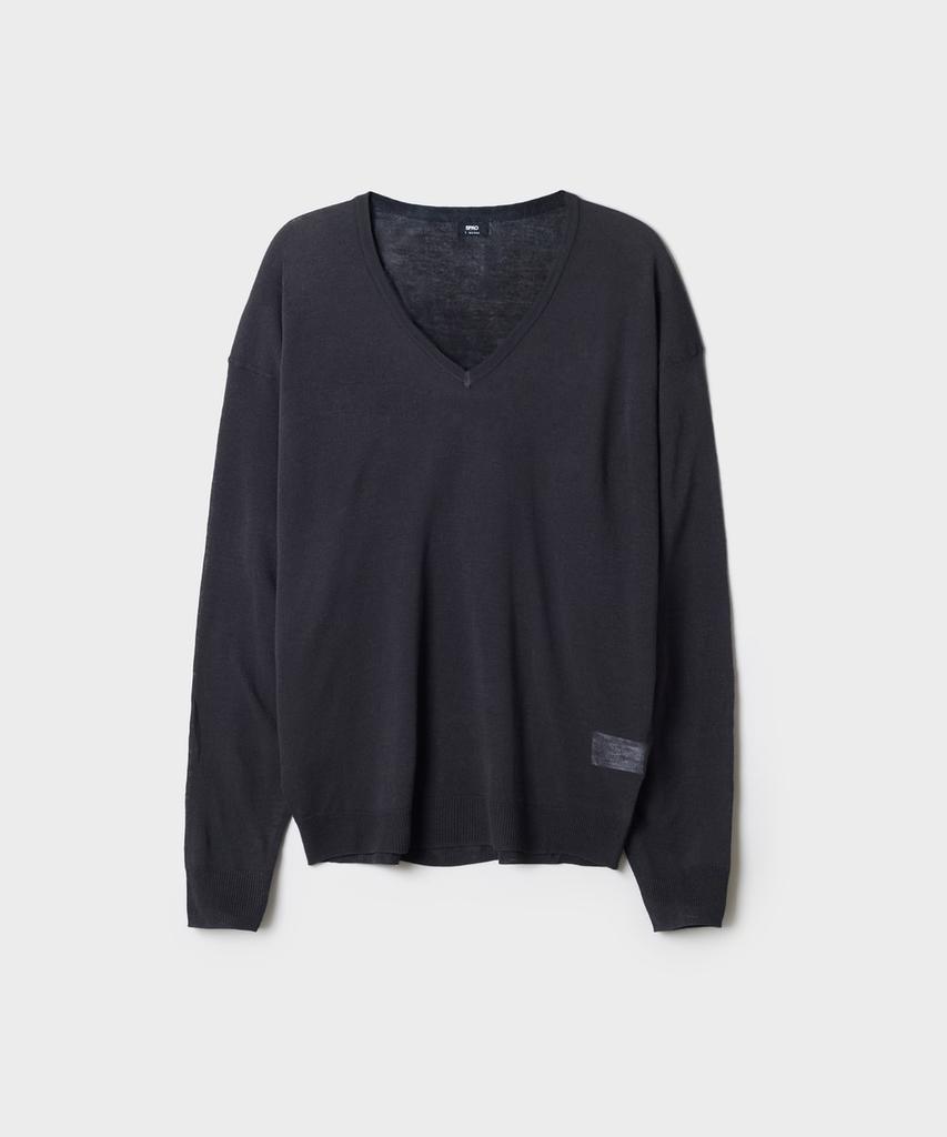 Seupao [Linen Blend] V-Neck Loose Fit Knit_Spkwg37Ws2