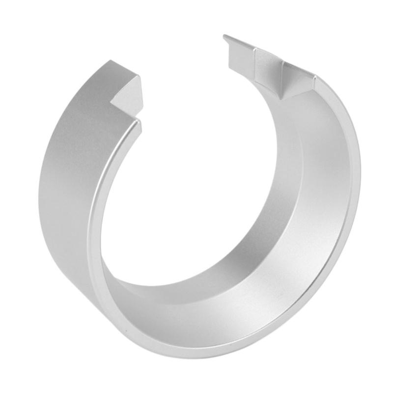58mm Coffee Dosing Funnel Aluminum Coffee Machine Coffee Dosing Ring For 58mm Portafilter Silver