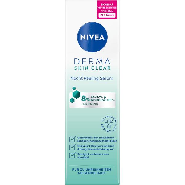 Nivea Peeling Serum Night Derma Skin Clear 40ml