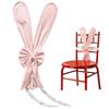 Osterhasenohren Stuhllehnen Dekoration Oster Schleifen Ornamente Stuhlschärpen mit elastischen Bändern Feiertagsparty Esstischdeko