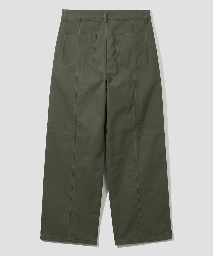 AGOD Side Cut Pocket Peachskin Cotton Pants [Light Khaki]