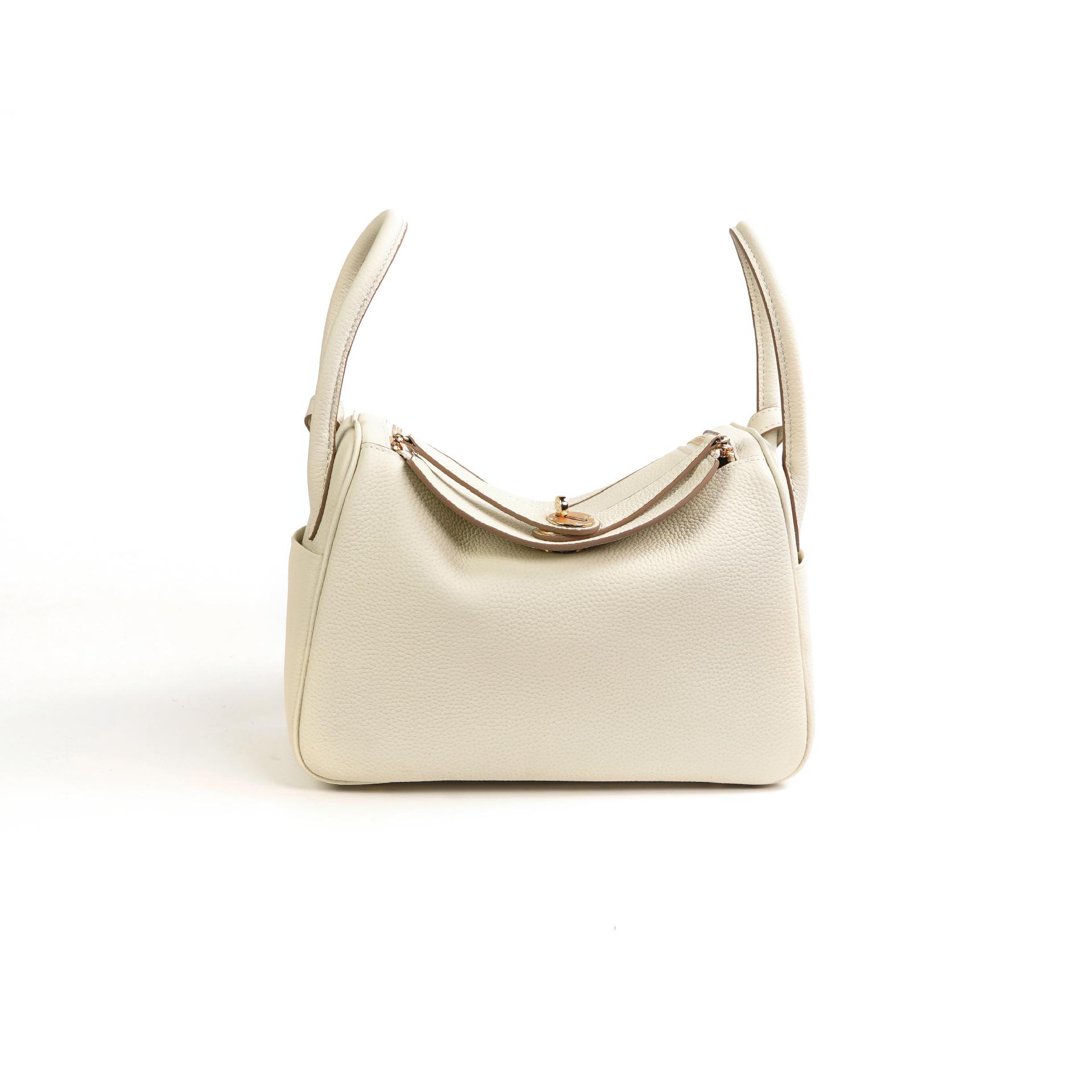 

2025 Жіноча Універсальна Сумка-подушка Lindy з коров ячої шкіри через плече Large: L26*W14*H17cm (Short Strap)