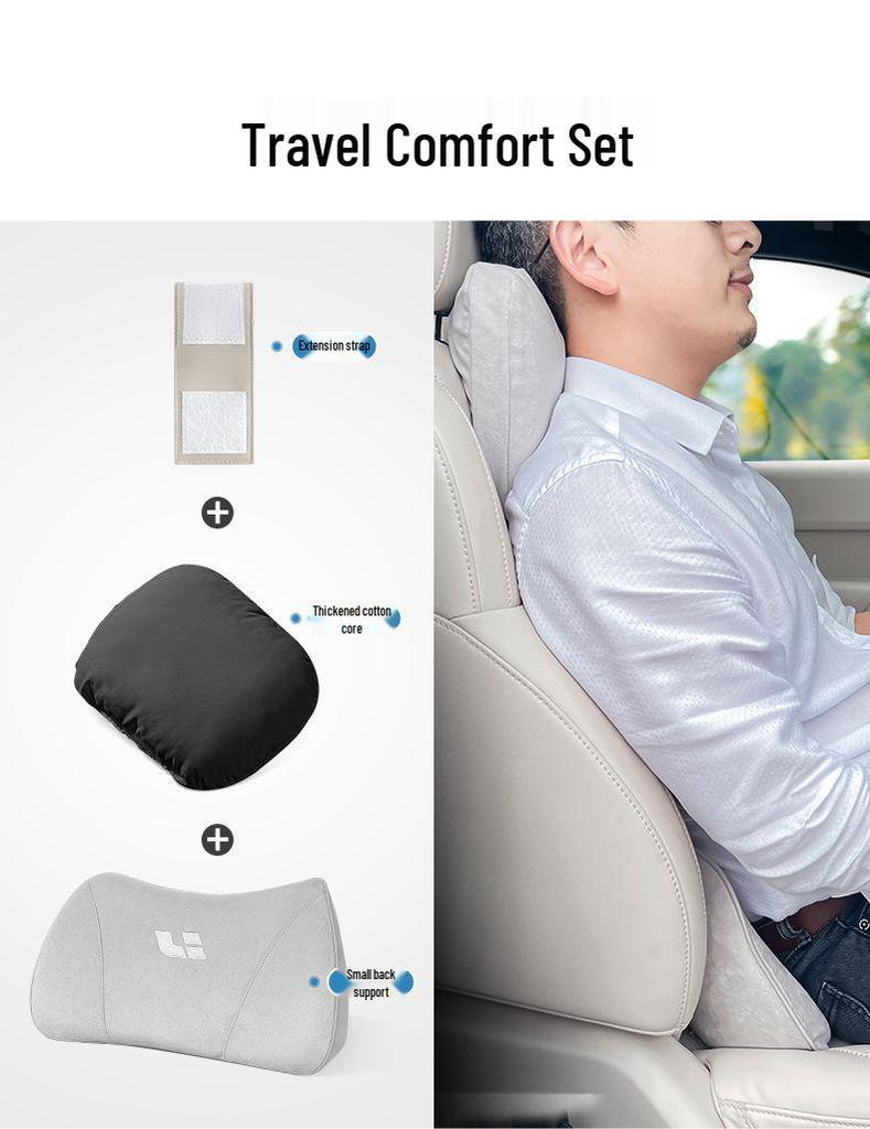 Adjustable Headrest Neck Pillow Strap for L9/L8/L7/L6/I8 - Three-Color Car Interior Accessory