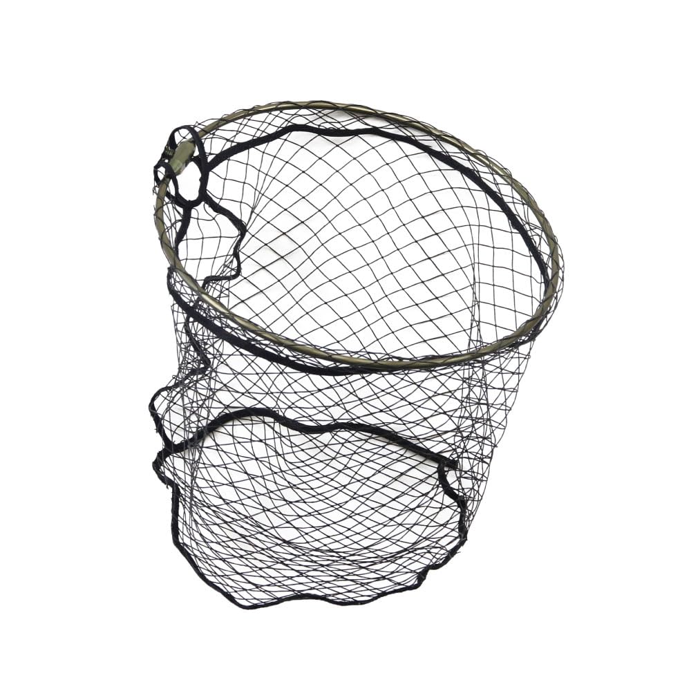 Orig Fishing Tackle Landing Net, Round Rubber Net, 40cm, Gunmetal (ori-783149)