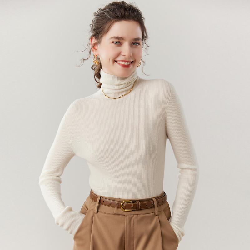 Fanzhen Women's Cashmere Turtleneck Sweater