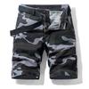 Men's Fashion Camouflage Pocket Pants Cotton Five-point Shorts Overalls Shorts