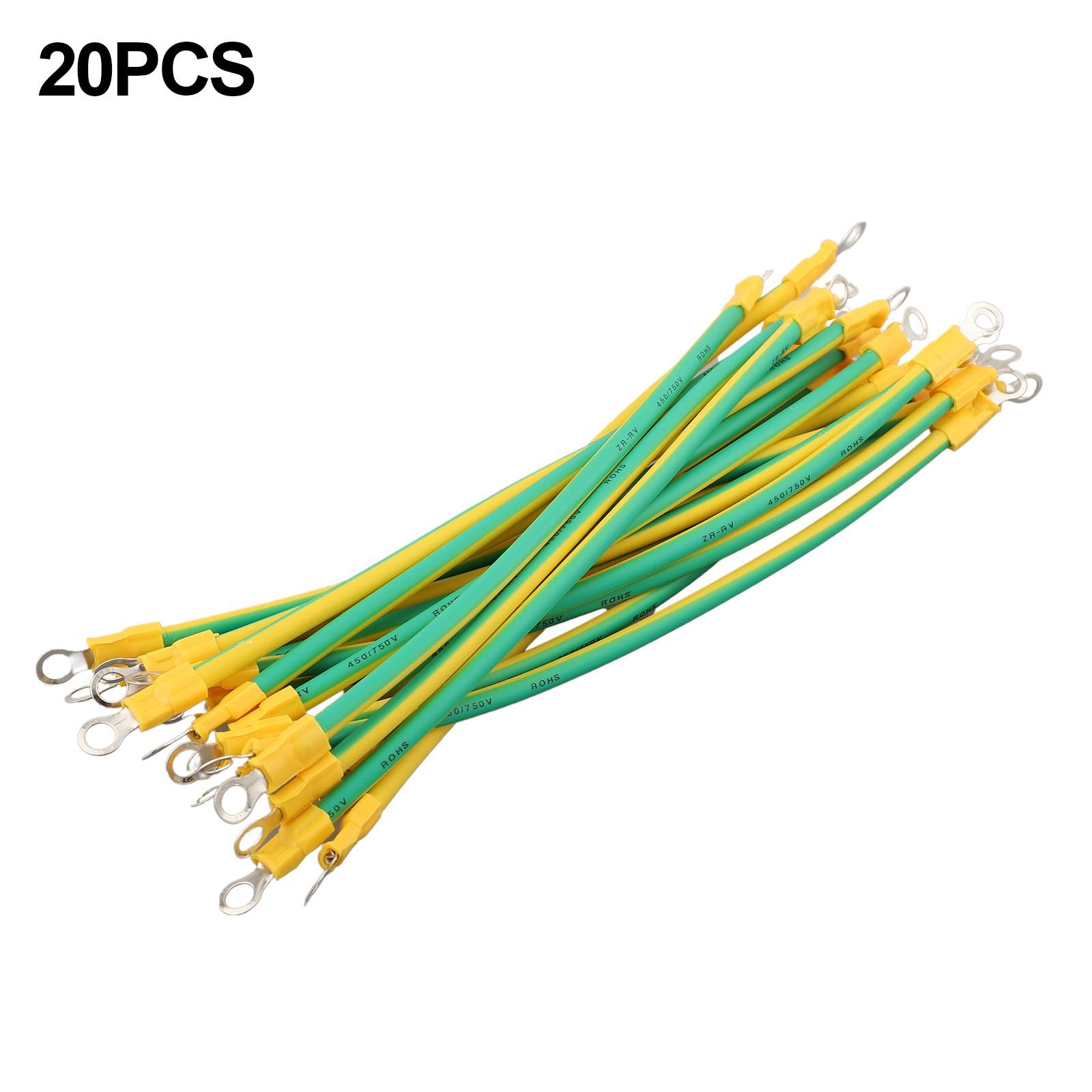 

10см/20см/30см Дріт заземлення 20шт Гнучка мідь Практичний 10AWG-20CM